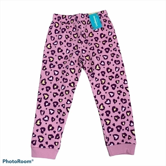 Pink Cheetah Sweatpants NWT 4T Girls Toddler Kids - Picture 1 of 3